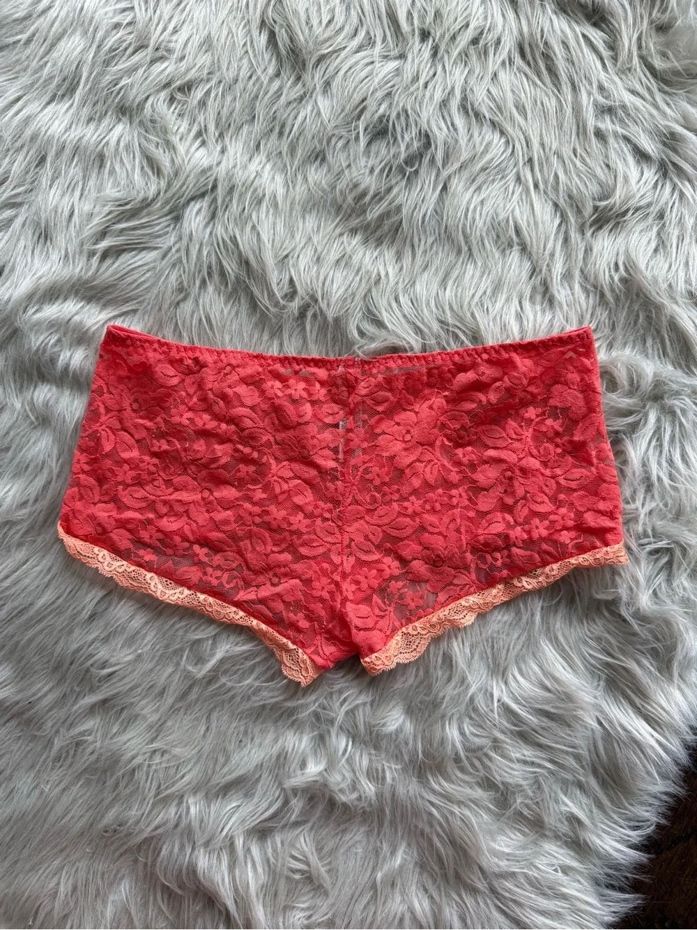 Adore Me Coral Lace Roanne PJ Set